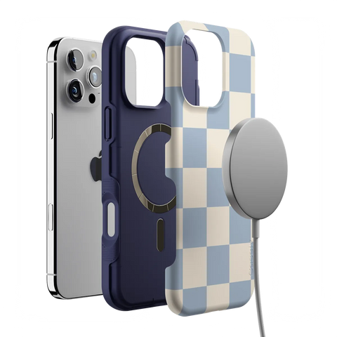 Fit Check | Light Blue Checkerboard Case