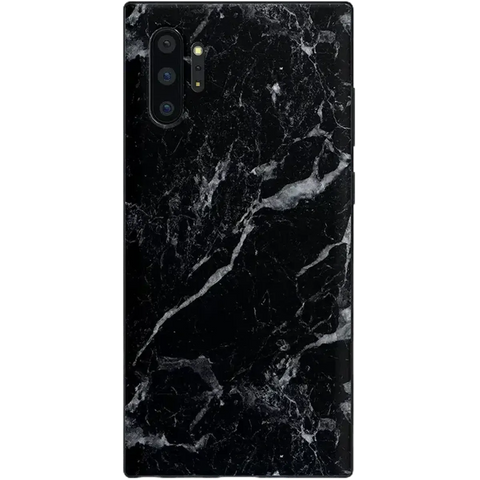 Black Pearl | Classic Black Marble Samsung Case