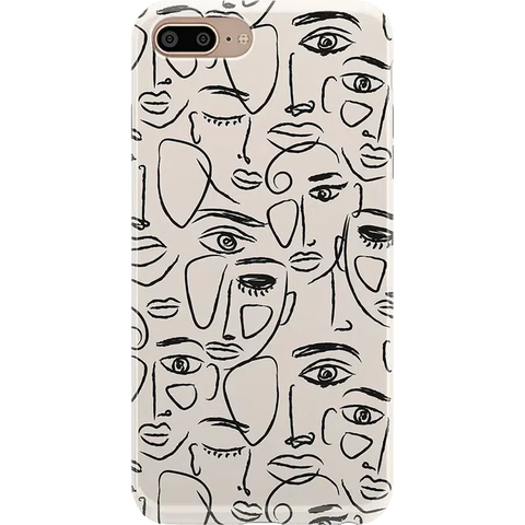 We're All Human | Minimal Face Art Case