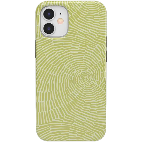 Swirl Away | Tea Green Geometric Case