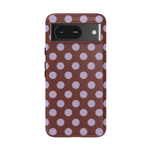 Spotted in SoHo | Burgundy Polka Dot Case