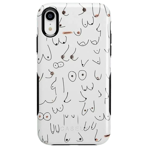 I'm With Her | Black & White Boobs Case