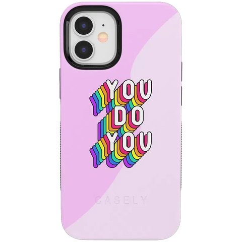 YOU DO YOU | Purple Print iPhone Case