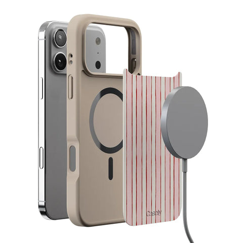 Pretty in Pastel | Blush Stripes Case