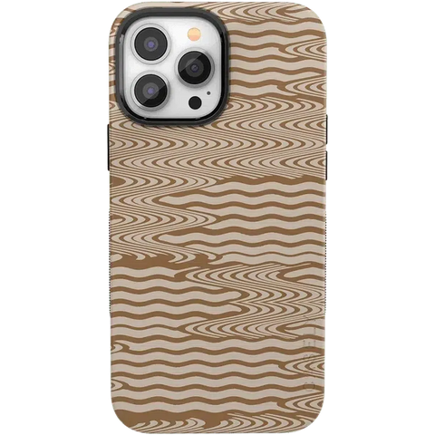 Mocha Ripple | Brown Waves Case