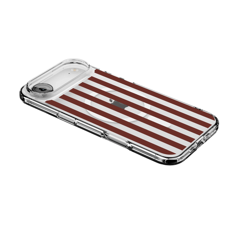Sunday in Brooklyn | Burgundy Stripes Case