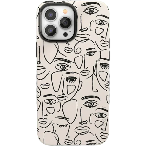 We're All Human | Minimal Face Art Case
