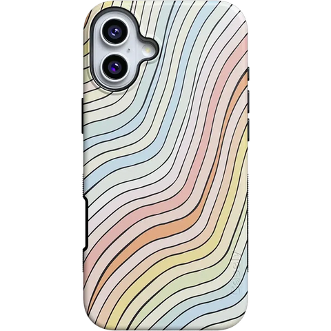 Ride The Wave | Pastel Rainbow Lined Case