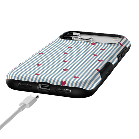 Love Lines | Blue Stripes Case