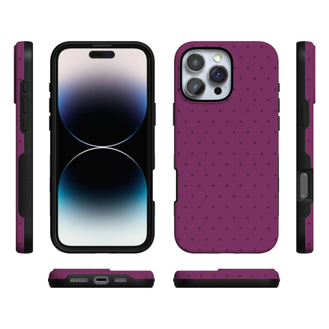 On the Dot | Plum Polka Dot Case