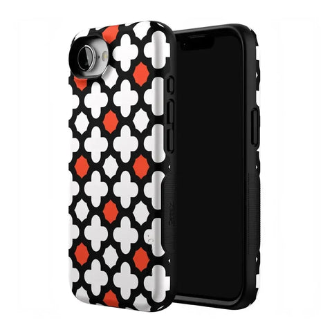 Red Lattice Tile | High Contrast Design Case