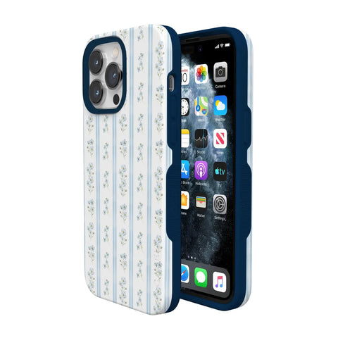 Cottage Stripe | Blue Floral Case