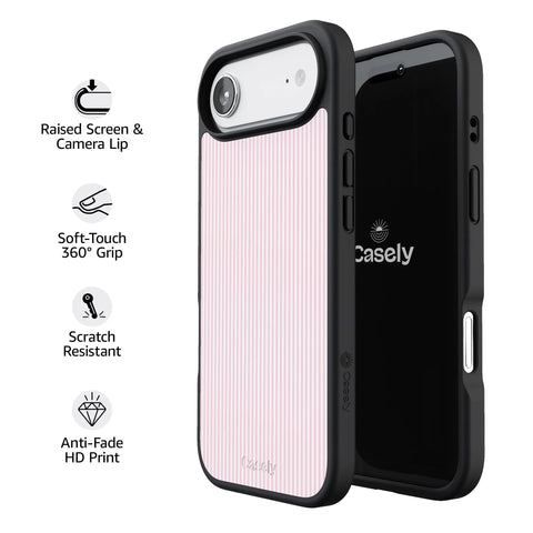 Stripes and the City | Light Pink Pinstripe Case