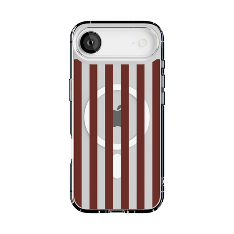 Sunday in Brooklyn | Burgundy Stripes Case