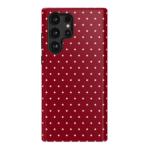 On the Dot | Maroon Polka Dot Case