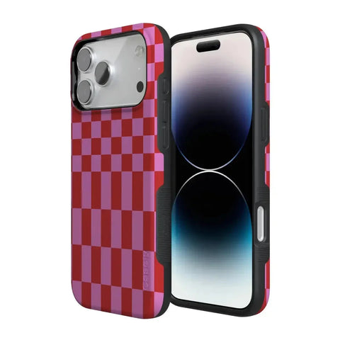 Queen of Diamonds | Pink Watercolor Case