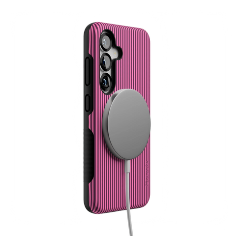 Stripes and the City | Pink & Purple Pinstripe Case