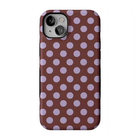Spotted in SoHo | Burgundy Polka Dot Case