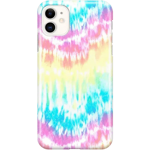 Wild & Free | Classic Rainbow Tie Dye iPhone Case