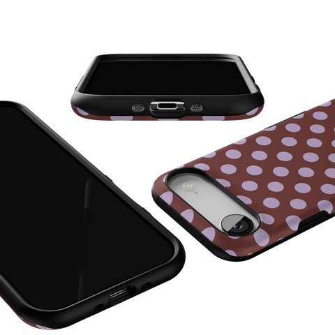 Spotted in SoHo | Burgundy Polka Dot Case