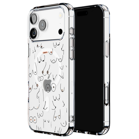 I'm With Her | Black & White Boobs Case