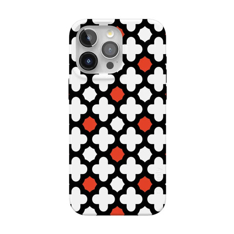 Red Lattice Tile | High Contrast Design Case