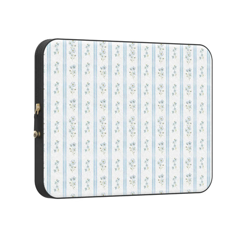 Cottage Stripe | Blue Floral Laptop Case