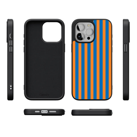 Go New York | Blue & Orange Stripes Case