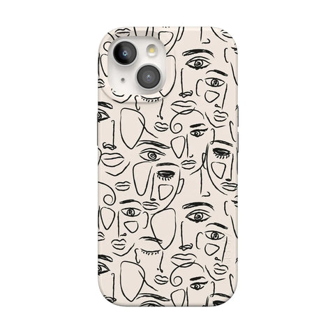 We're All Human | Minimal Face Art Case