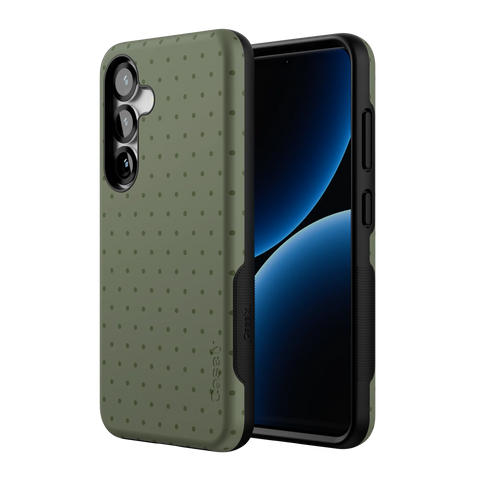 On the Dot | Olive Green Polka Dot Case