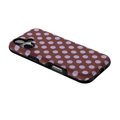 Spotted in SoHo | Burgundy Polka Dot Case