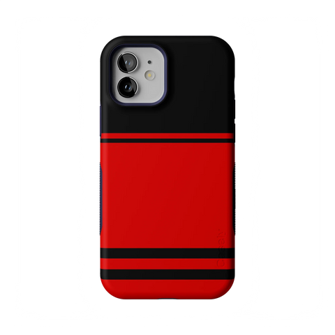 Storm Warning | Black & Red Stripes Case