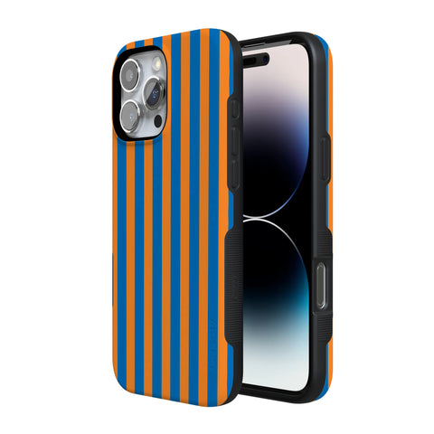Go New York | Blue & Orange Stripes Case