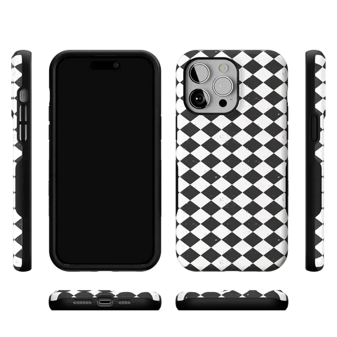 Salem's Hex | Black & White Checkered Case