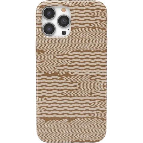 Mocha Ripple | Brown Waves Case