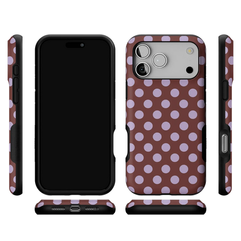 Spotted in SoHo | Burgundy Polka Dot Case