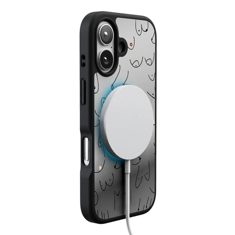 I'm With Her | Black & White Boobs Case