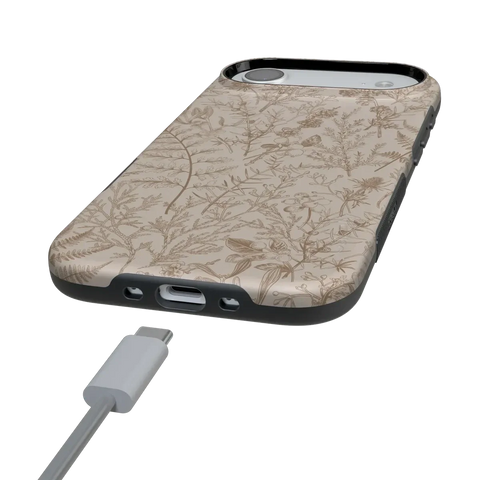 Beige Garden | Neutral Floral Case