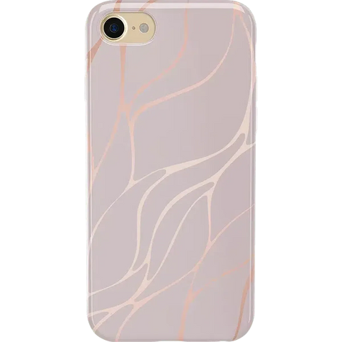 Midnight Ride | Pink and Gold Metallic Waves Case