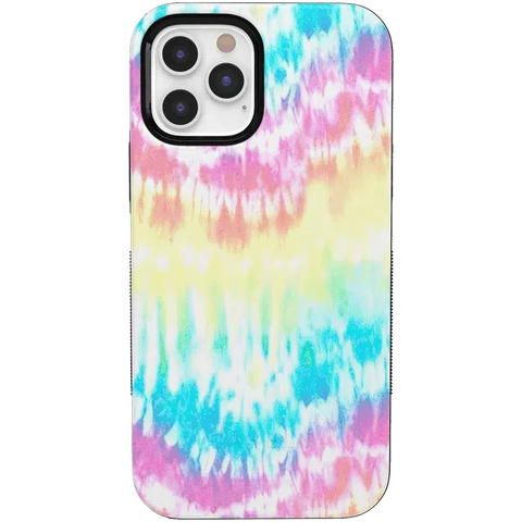 Wild & Free | Classic Rainbow Tie Dye iPhone Case
