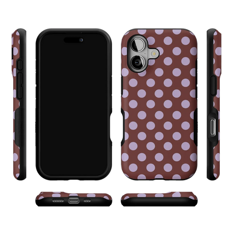 Spotted in SoHo | Burgundy Polka Dot Case