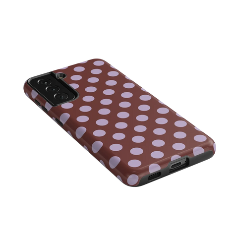 Spotted in SoHo | Burgundy Polka Dot Case