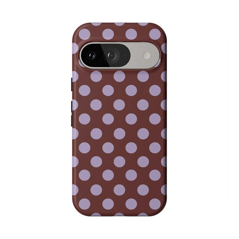 Spotted in SoHo | Burgundy Polka Dot Case