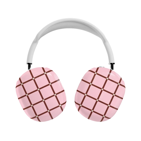 Uptown Gridlock | Pink Checkerboard AirPods Max Case