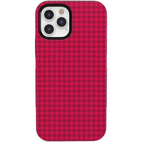 Best Dressed | Red Houndstooth Case