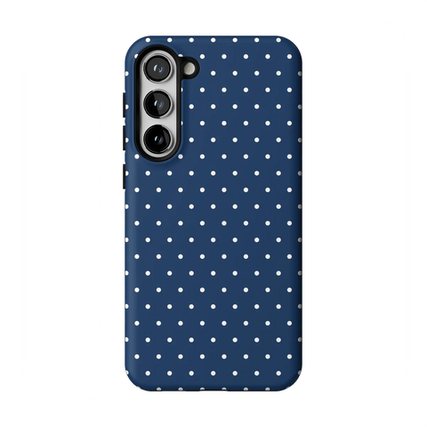 On the Dot | Navy Polka Dot Case