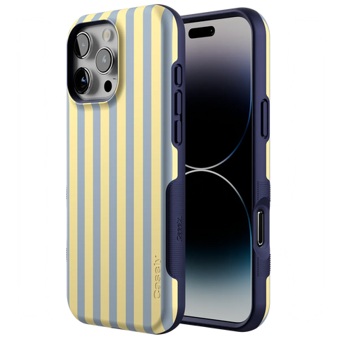 Coastline Stripes | Blue & Yellow Case