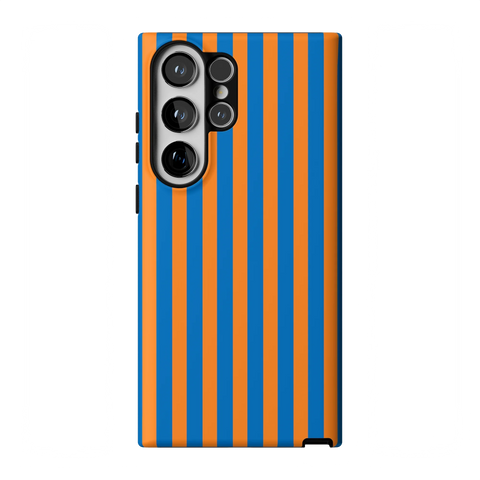 Go New York | Blue & Orange Stripes Case