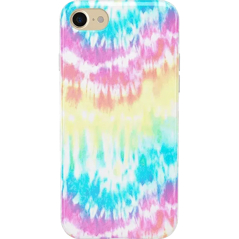 Wild & Free | Classic Rainbow Tie Dye iPhone Case