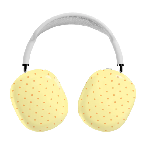 On the Dot | Yellow Polka Dot AirPods Max Case
